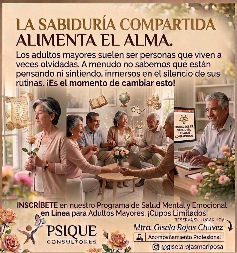 Programa en línea de Desarrollo Personal y Bienestar Emocional para Adultos Mayores
