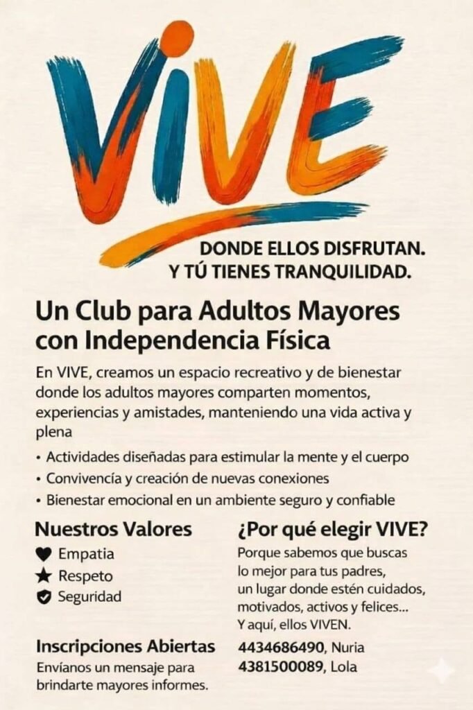 Adultos mayores club de independencia
